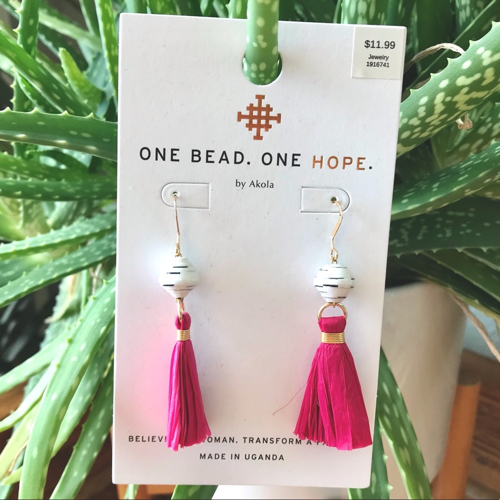 Akola Paper Bead Earrings